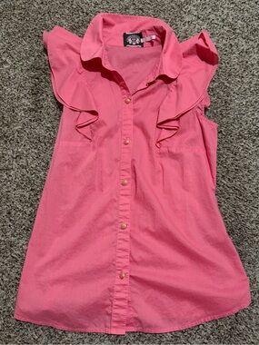 Juicy couture pink blouse top